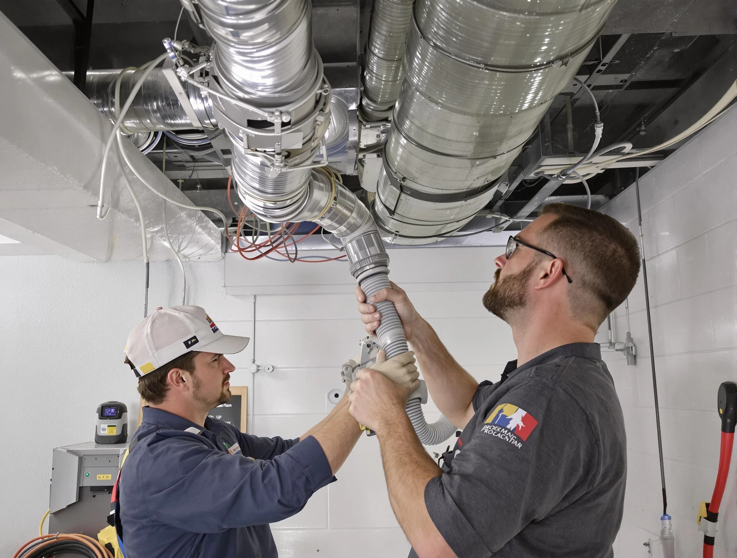 Sun City Air Duct Cleaning technician performing thorough AC duct cleaning in Sun City
