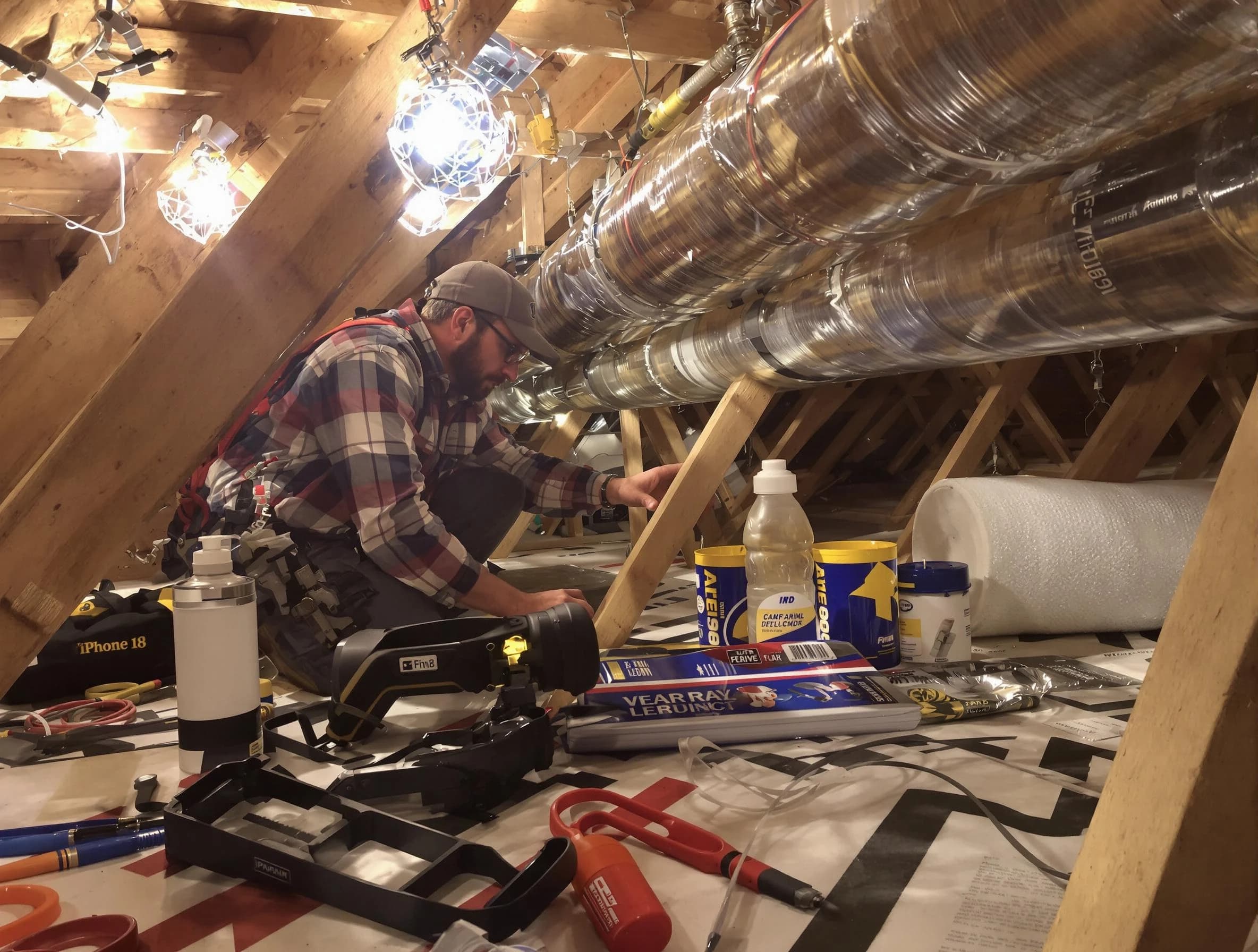 Sun City Air Duct Cleaning expert performing precision duct sealing to improve HVAC efficiency in Sun City