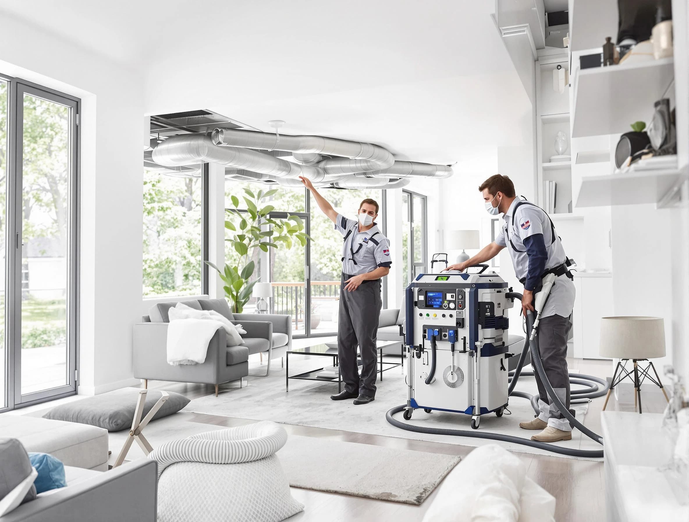 Sun City Air Duct Cleaning professional conducting pure air duct cleaning with state-of-the-art equipment in Sun City