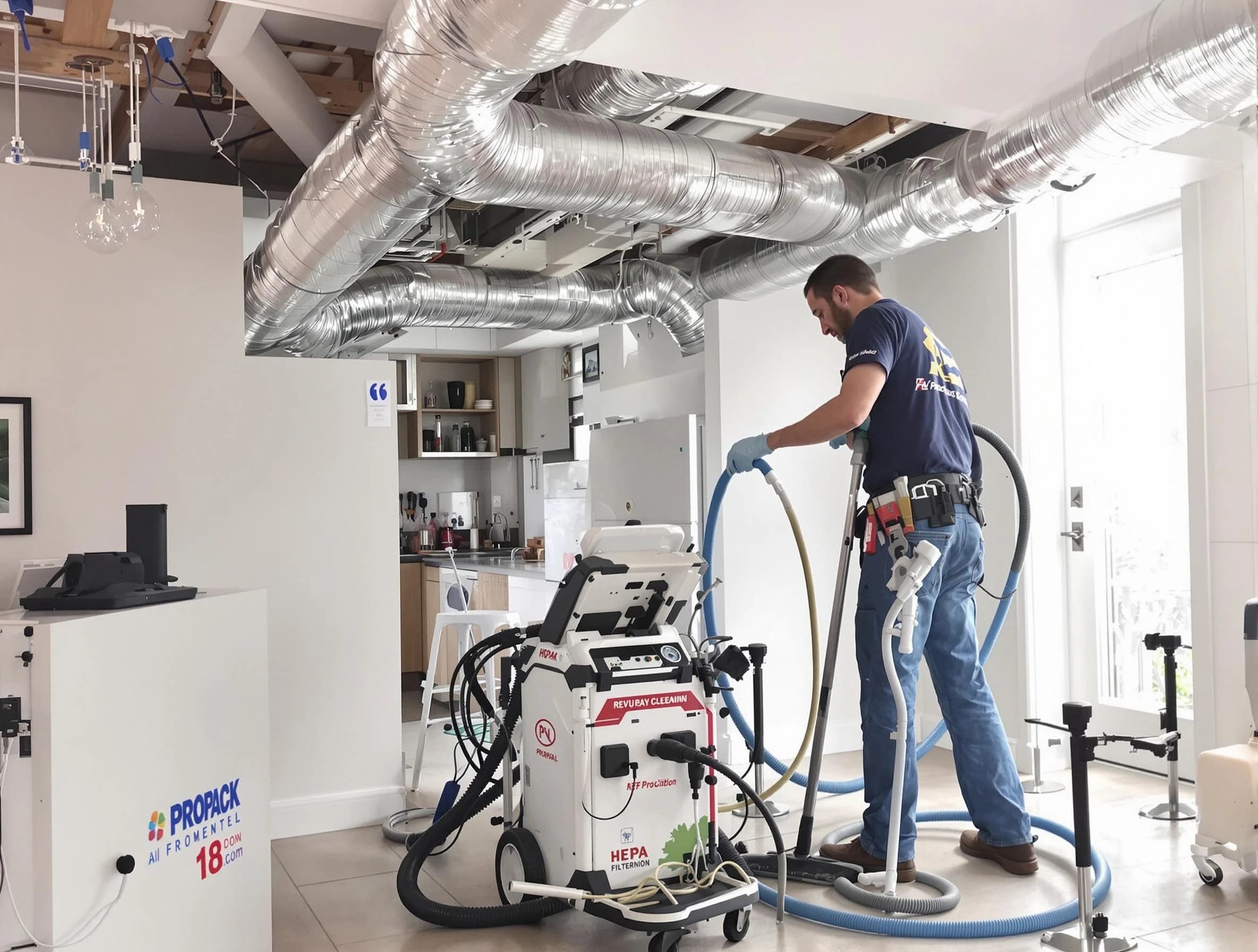 Sun City Air Duct Cleaning technician performing advanced pure duct cleaning with specialized equipment in Sun City