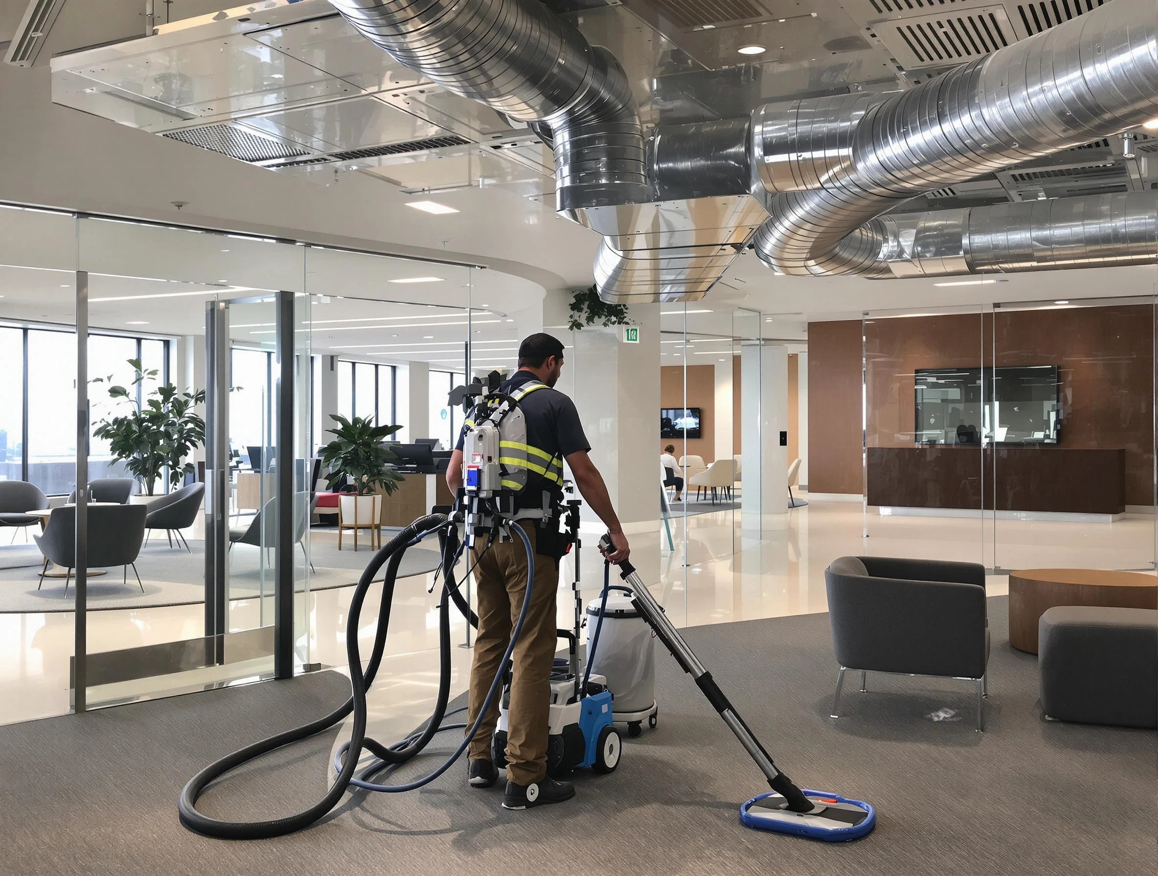 Commercial duct cleaning service by Sun City Air Duct Cleaning in Sun City