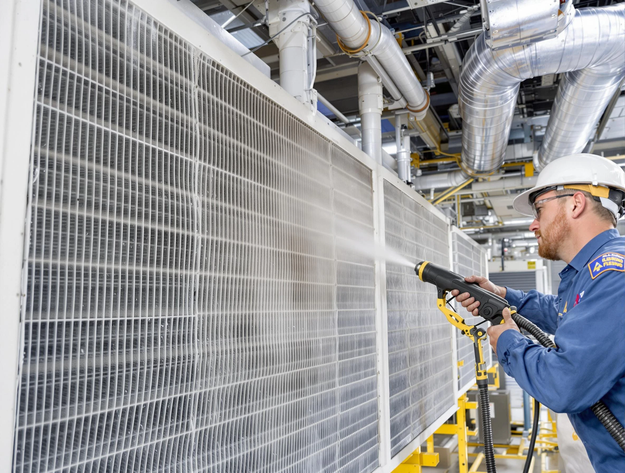 Professional commercial coil cleaning by Sun City Air Duct Cleaning in Sun City