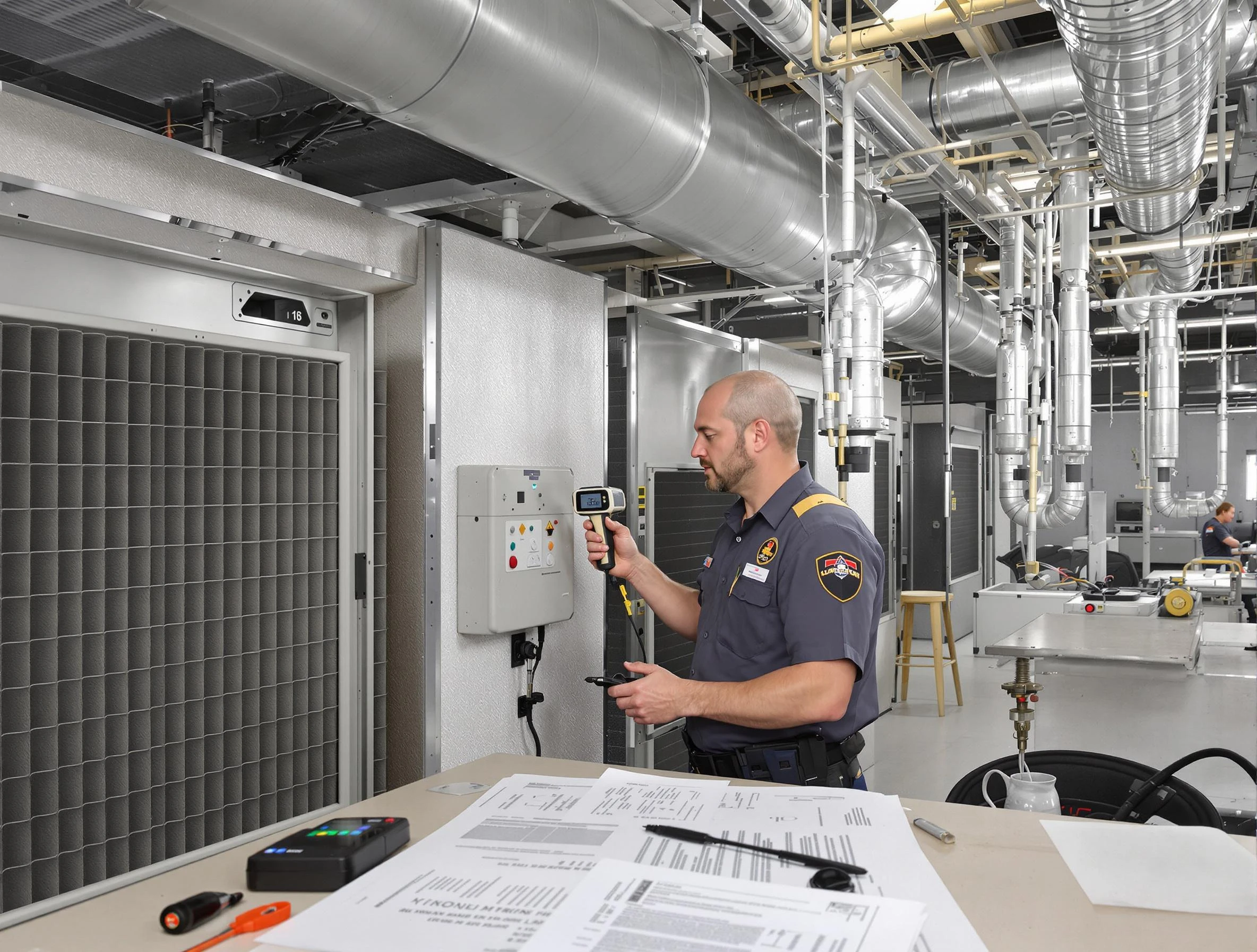 Professional filter system inspection by Sun City Air Duct Cleaning in Sun City