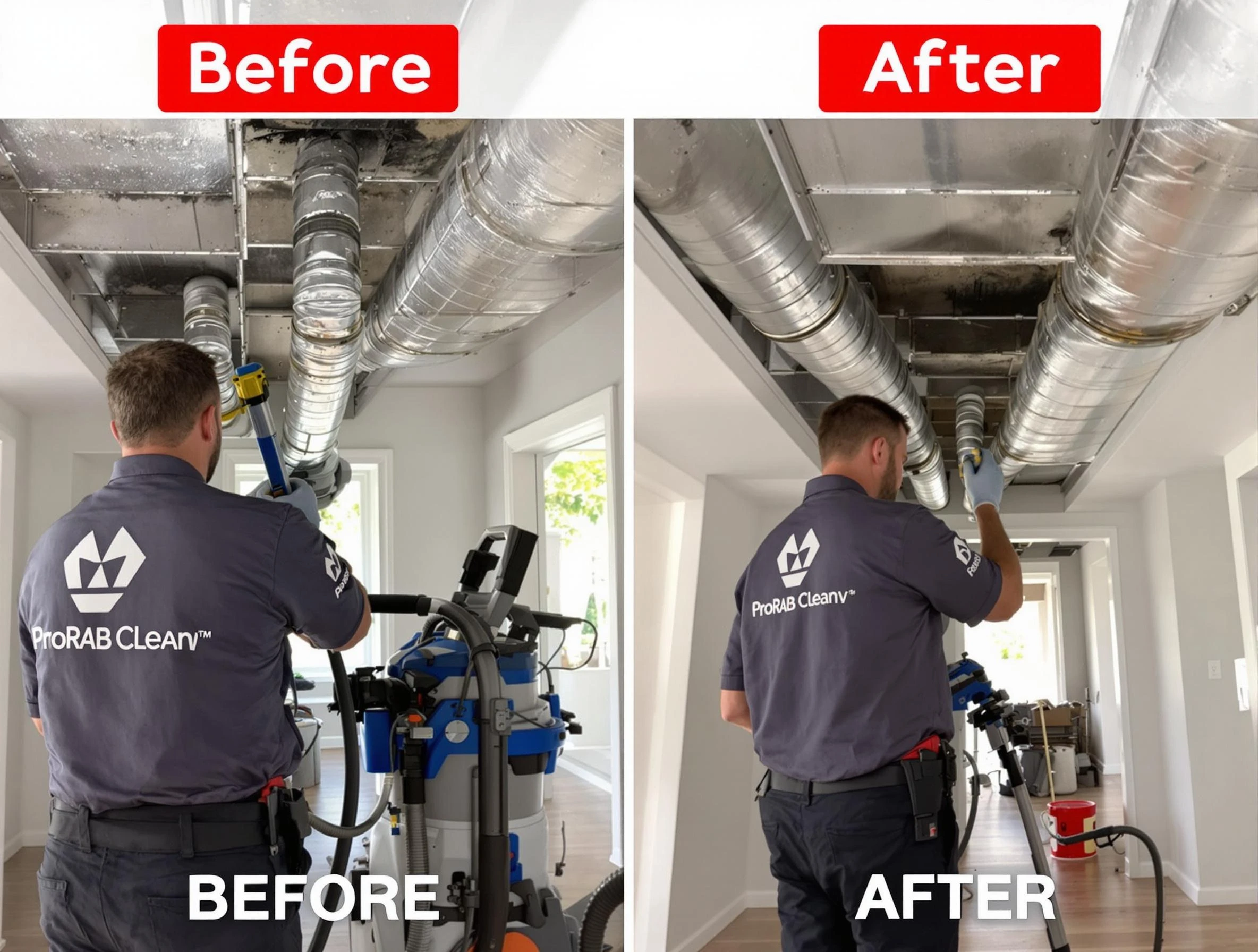 Sun City Air Duct Cleaning expert performing thorough residential duct cleaning in a Sun City home